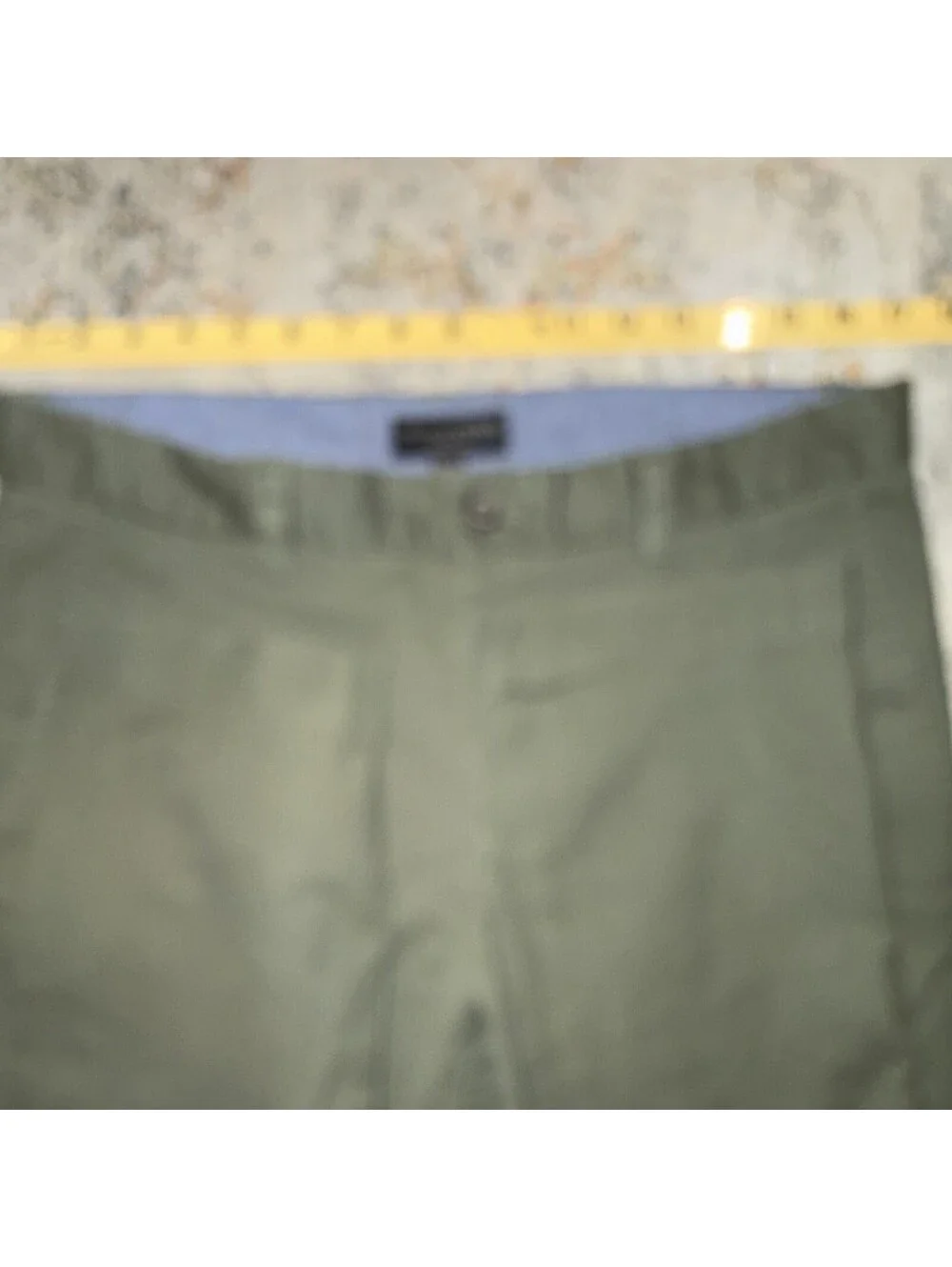 Banana Republic Green Aiden Chino Pants Mens Straight Fit Flat Front 33x30 A248